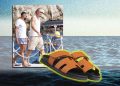 Erling Haaland obouvá na dovolené luxusní sandály Hermès